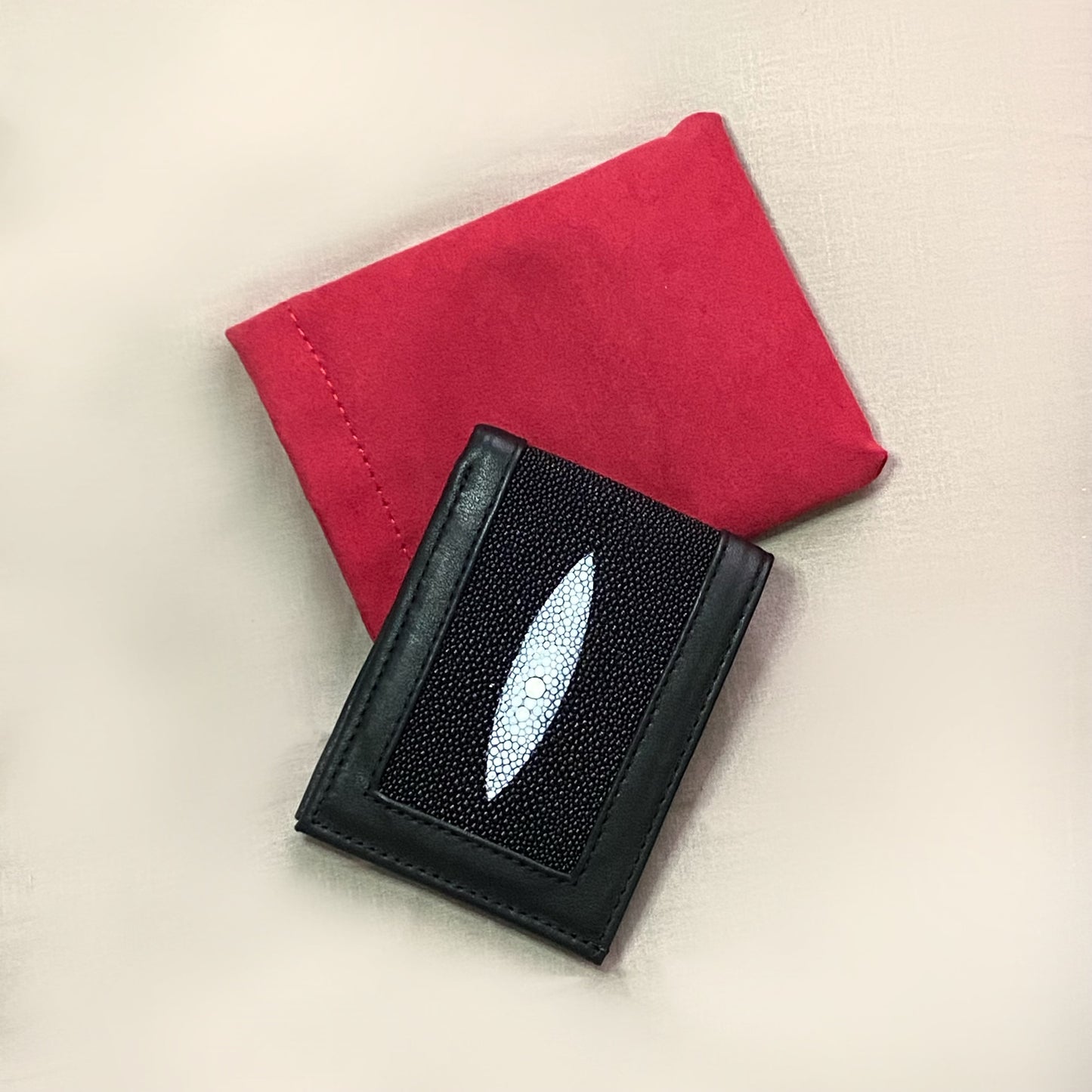 Cartera Unisex As Glam Exotic Leather en piel de Ternera y combinación con Mantarraya