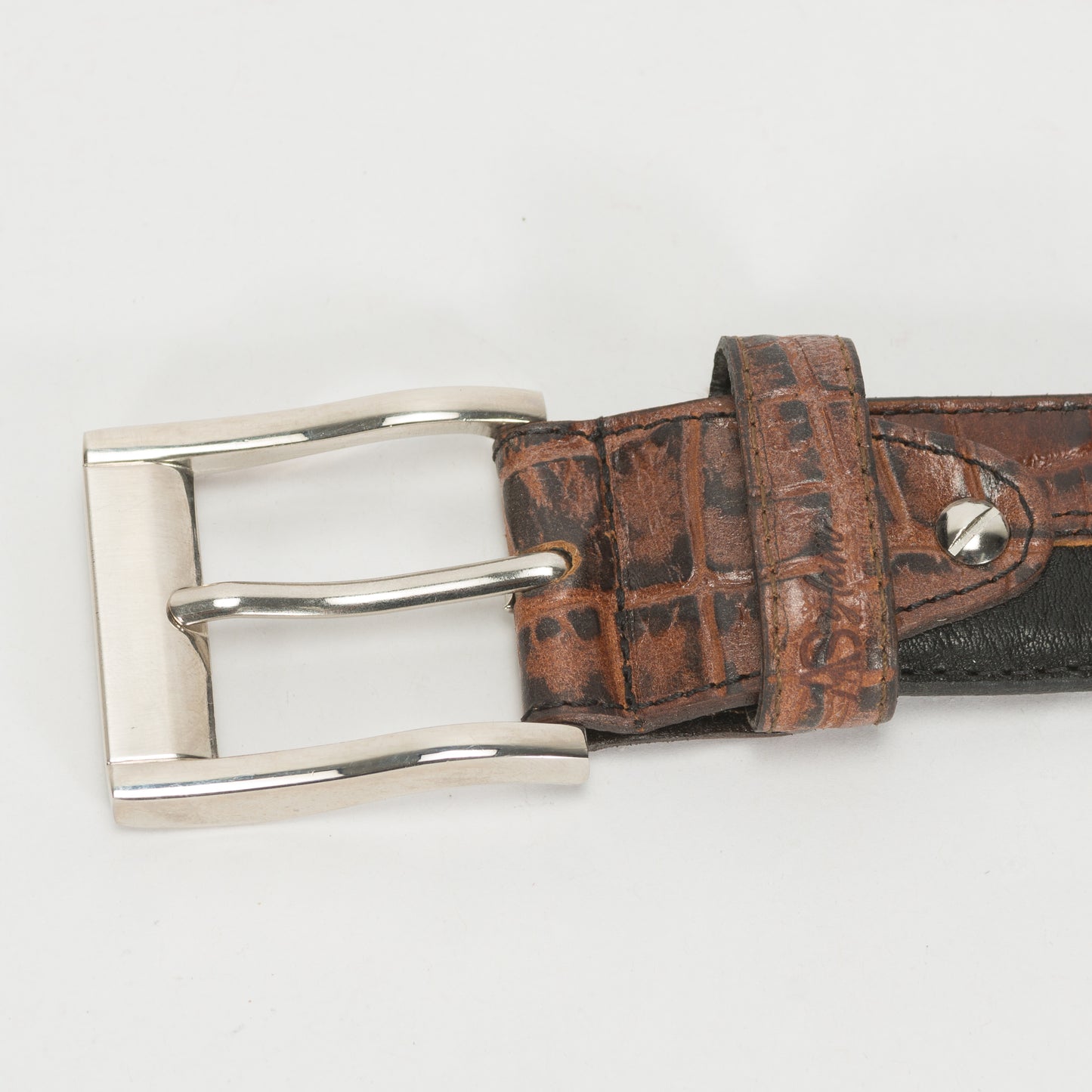 Cinturón Casual Caballero As Glam Ternera Premium Color Bicolor Forro Piel Bovino