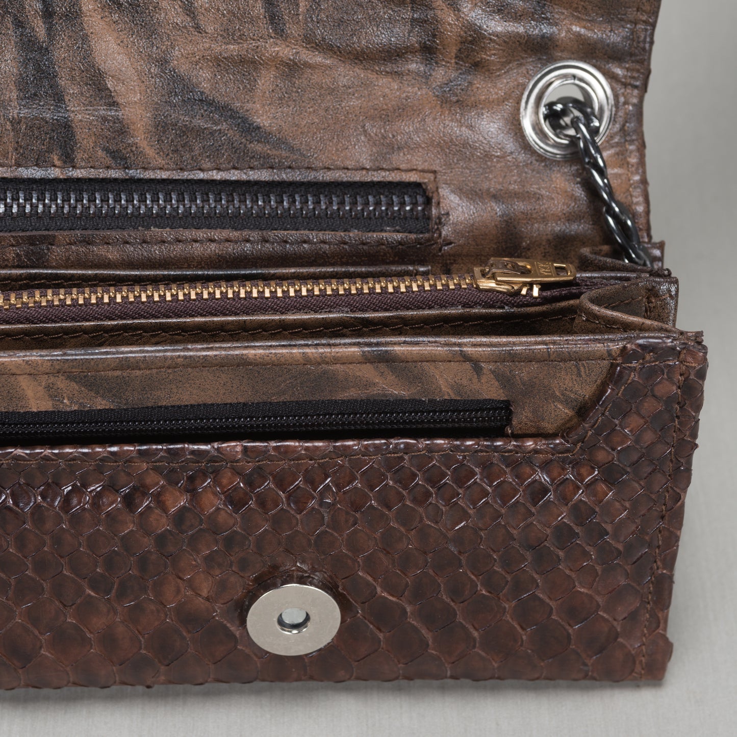 Bolsa Dama As Glam Exotic Leather en Piel de Pitón