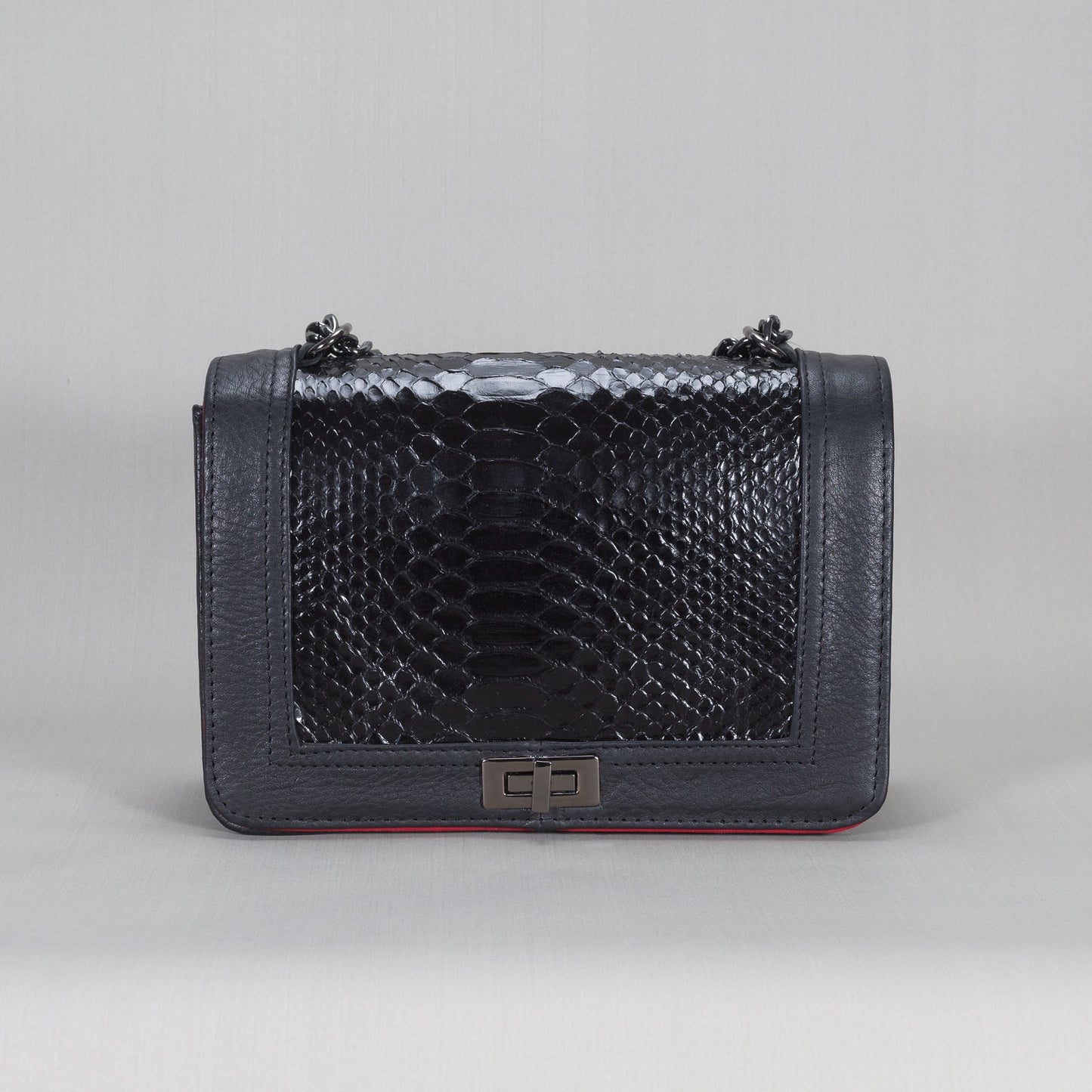 Bolsa Dama As Glam Exotic Leather en piel de Pitón con piel de Ternera