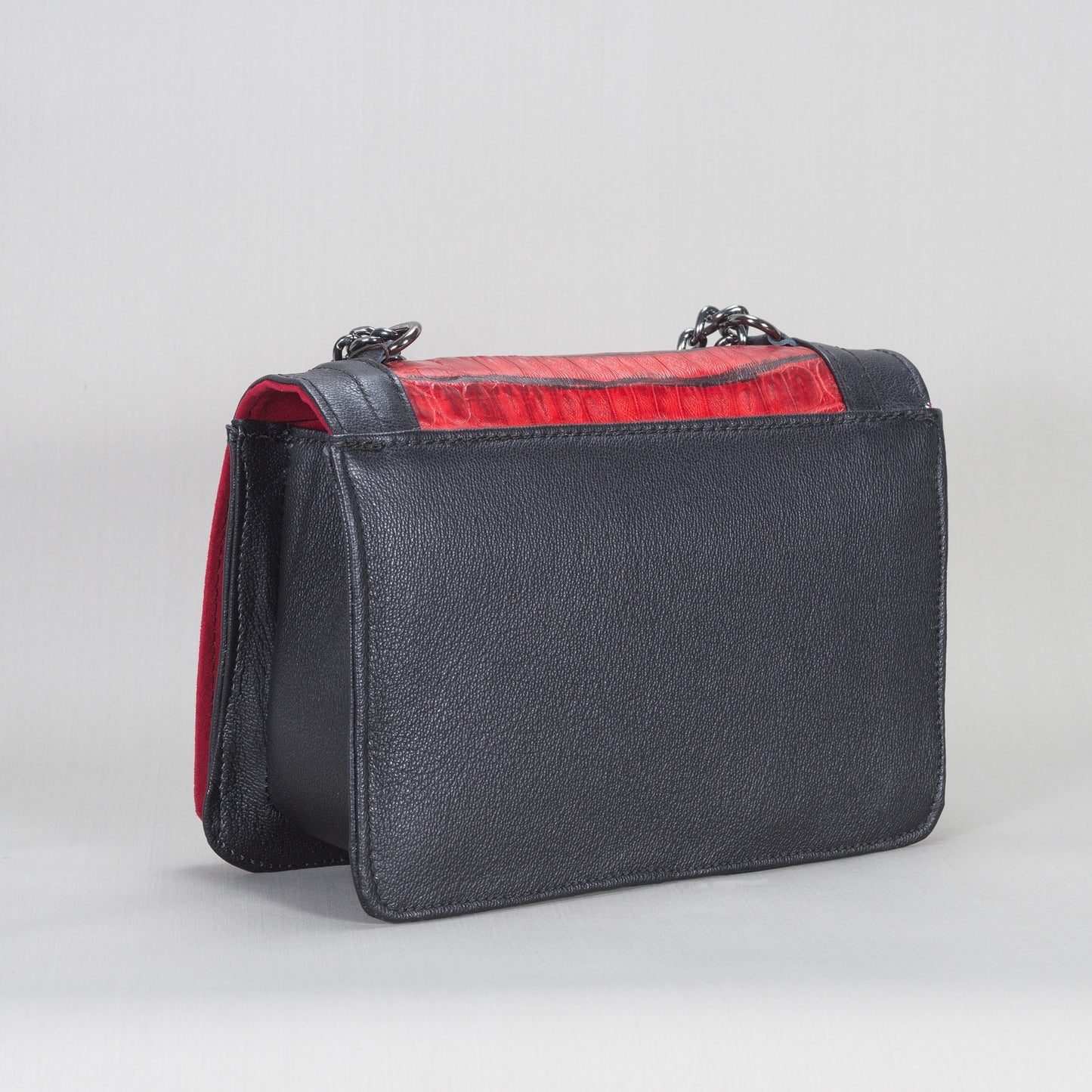 Bolsa Dama As Glam Exotic Leather en Piel de Ternera y piel genuina de Cocodrilo brillante