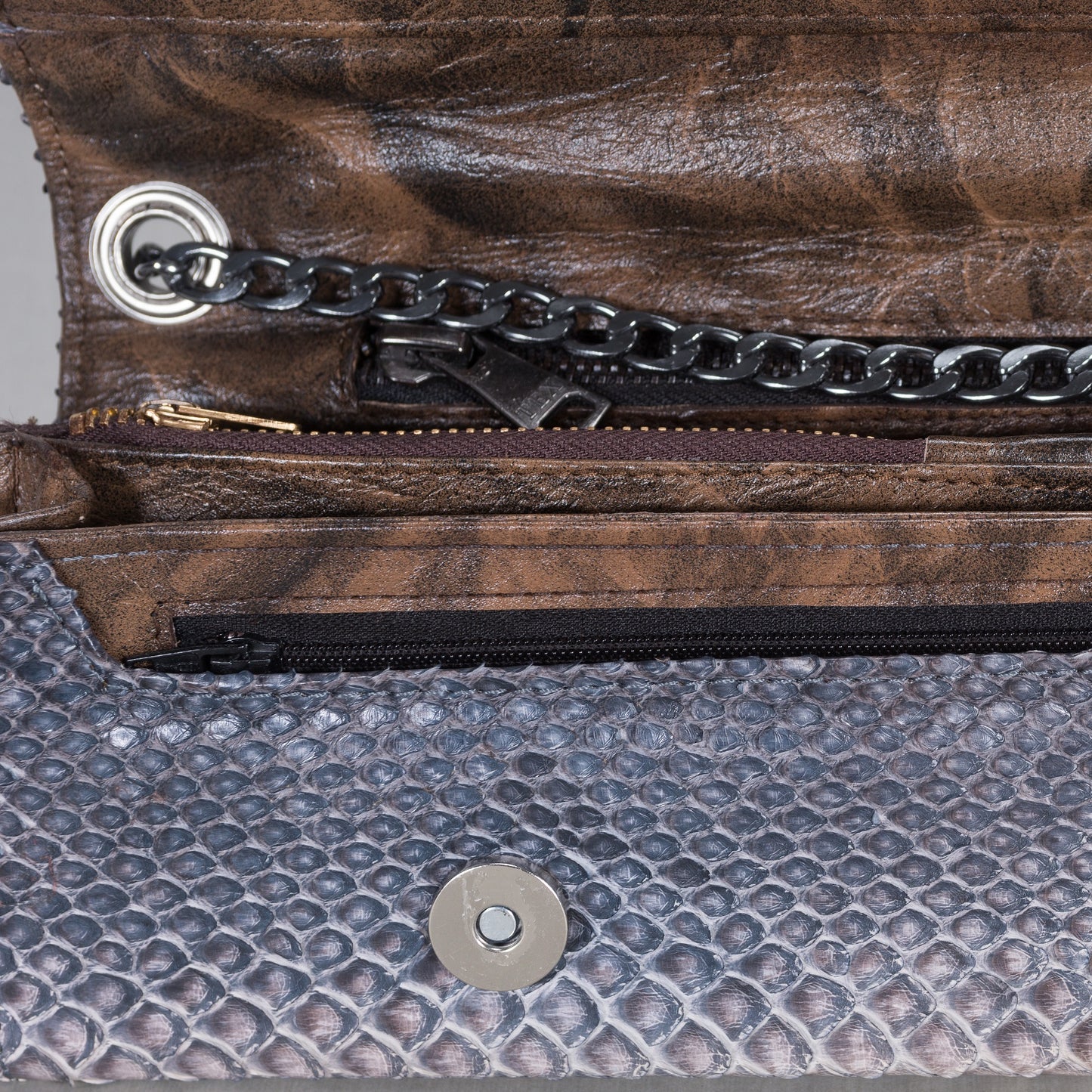 Copia de Bolsa Dama As Glam Exotic Leather en Piel de Pitón