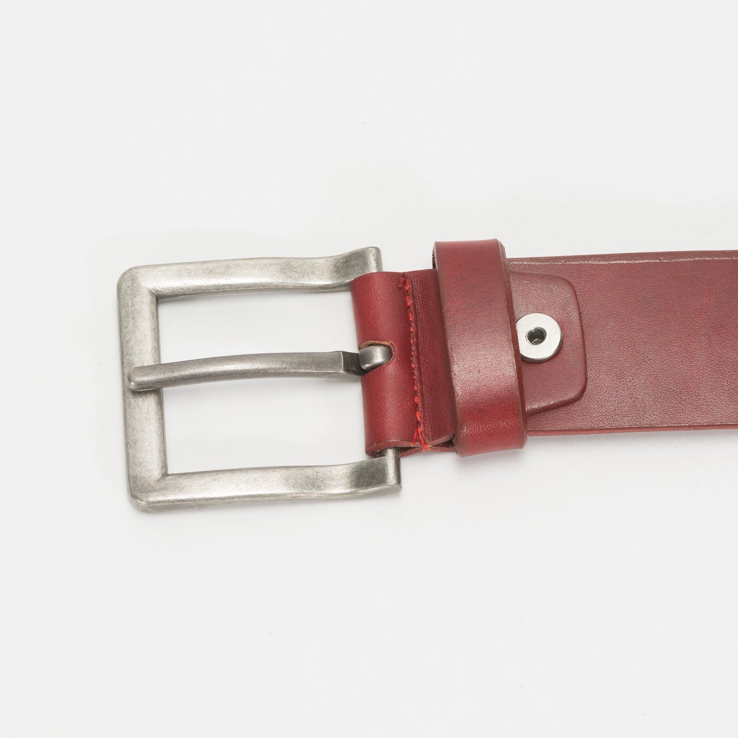 Cinturón Casual Caballero As Glam Ternera Vaqueta Premium Color Vino