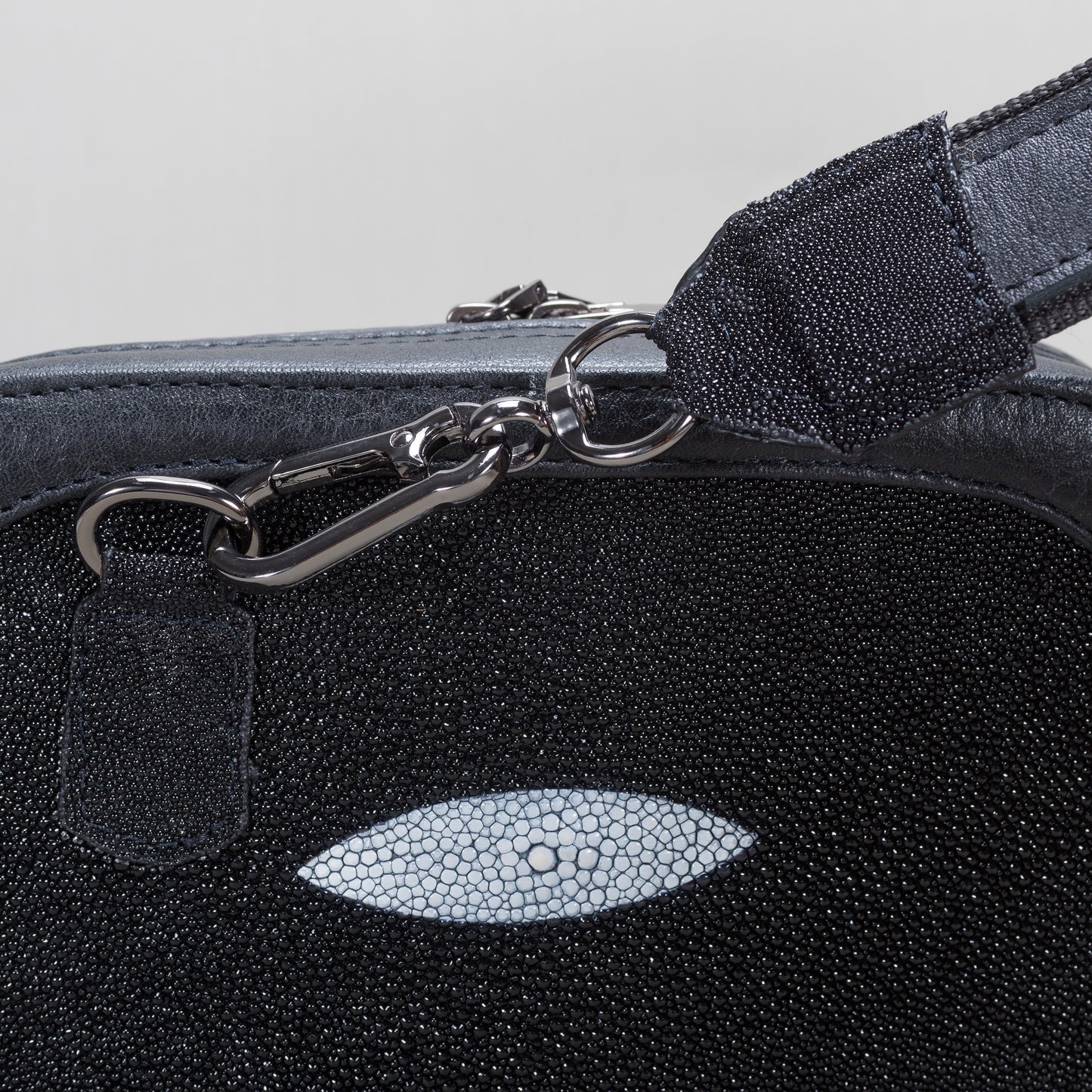 Cross Body Unisex As Glam Exotic Leather Piel de Ternera Combinación Piel genuina de Mantarraya