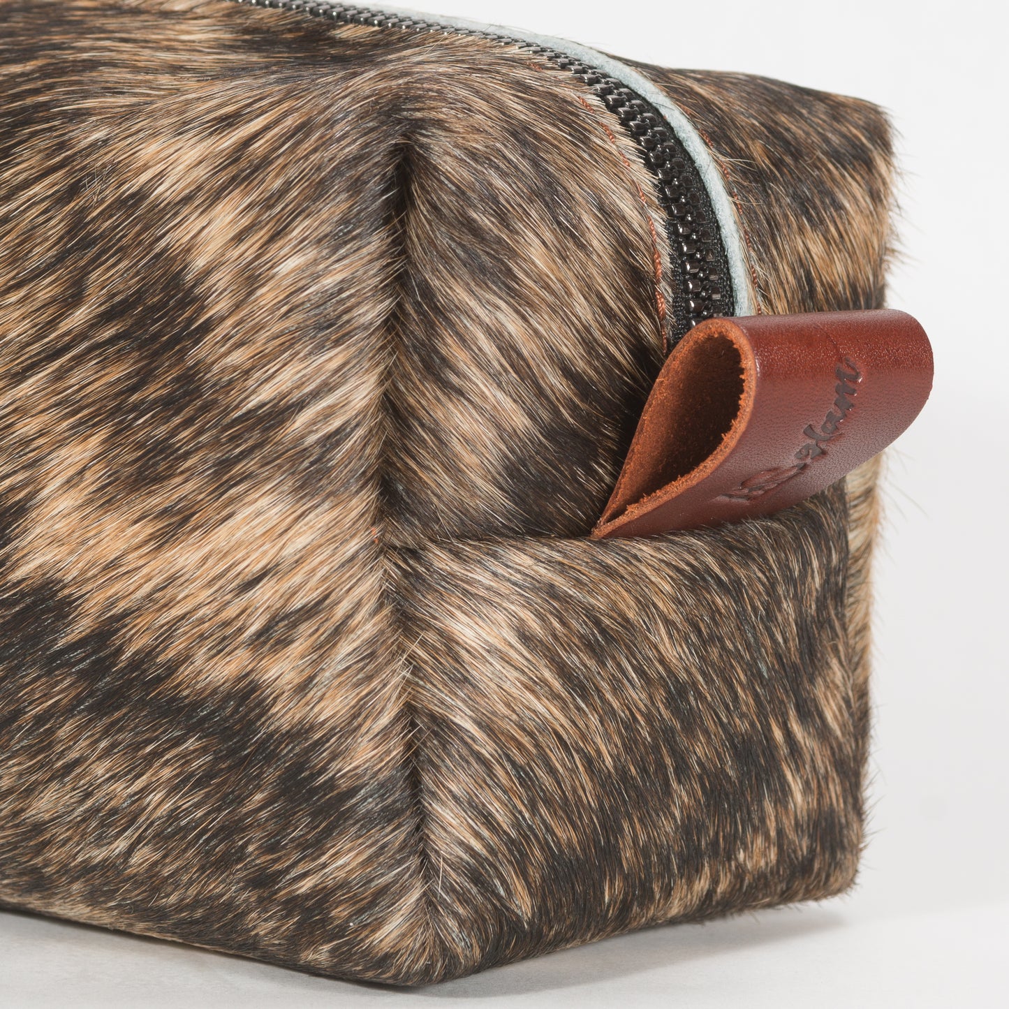 Neceser De Viaje As Glam Exotic Leather en piel de Ternera con Pelo Natural