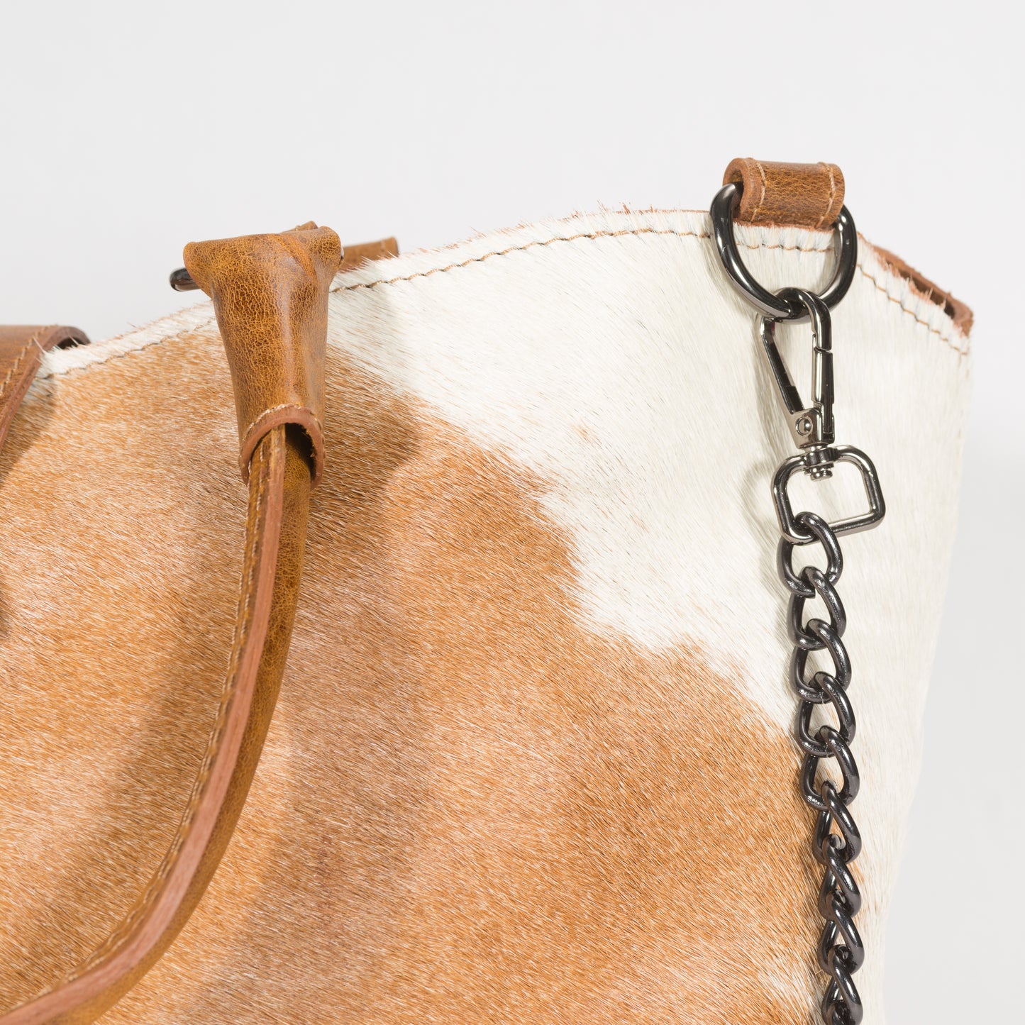 Bolsa Dama As Glam Exotic Leather en piel Ternera con Pelo Natural