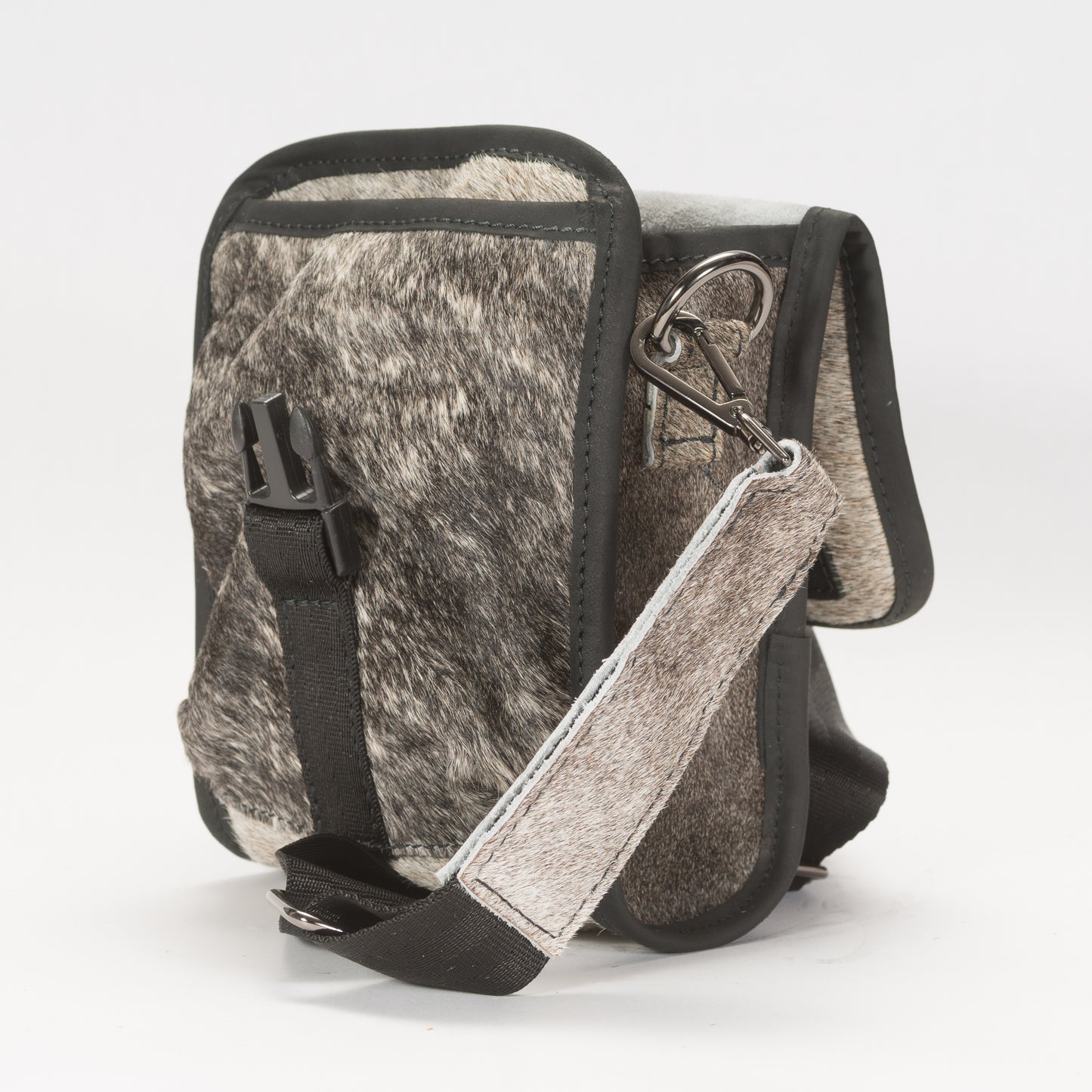 Bandolera Unisex As Glam Exotic Leadher en Piel de Ternera con Pelo Natural