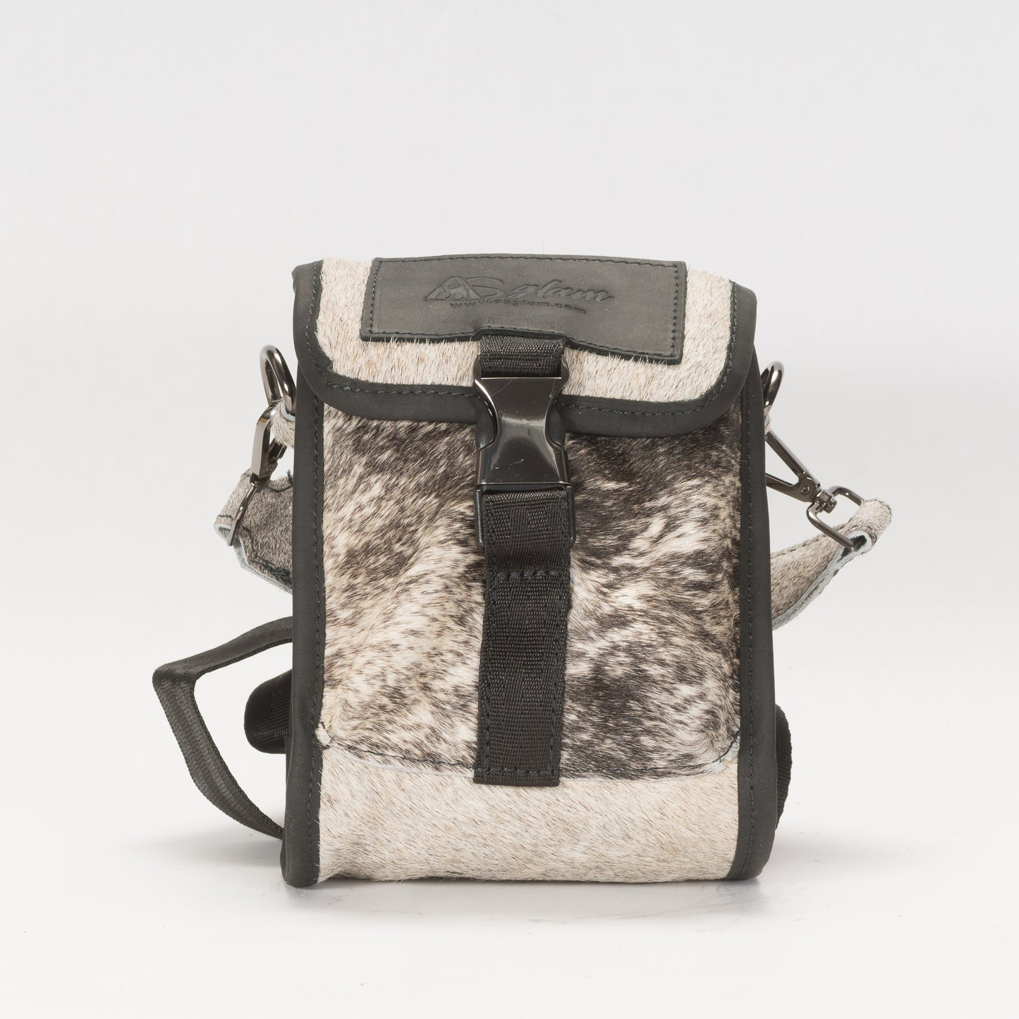 Bandolera Unisex As Glam Exotic Leadher en Piel de Ternera con Pelo Natural
