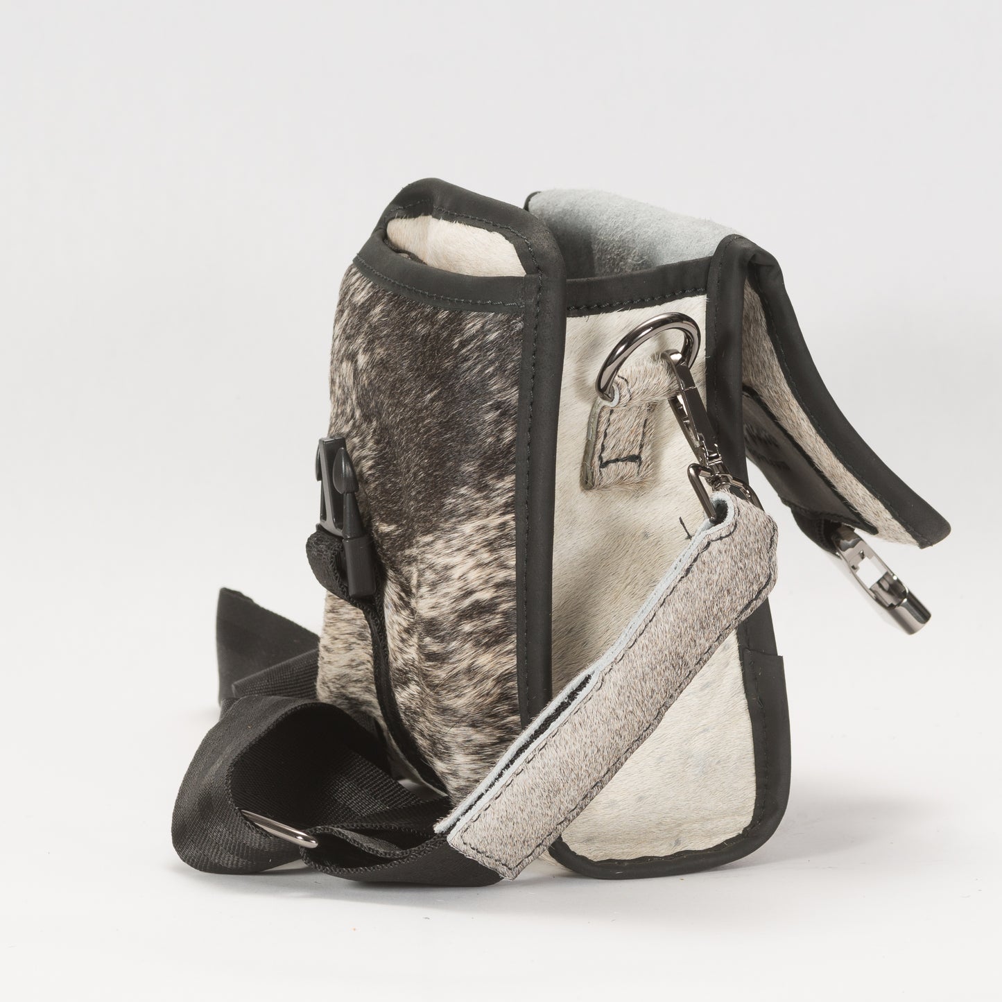 Bandolera Unisex As Glam Exotic Leadher en Piel de Ternera con Pelo Natural