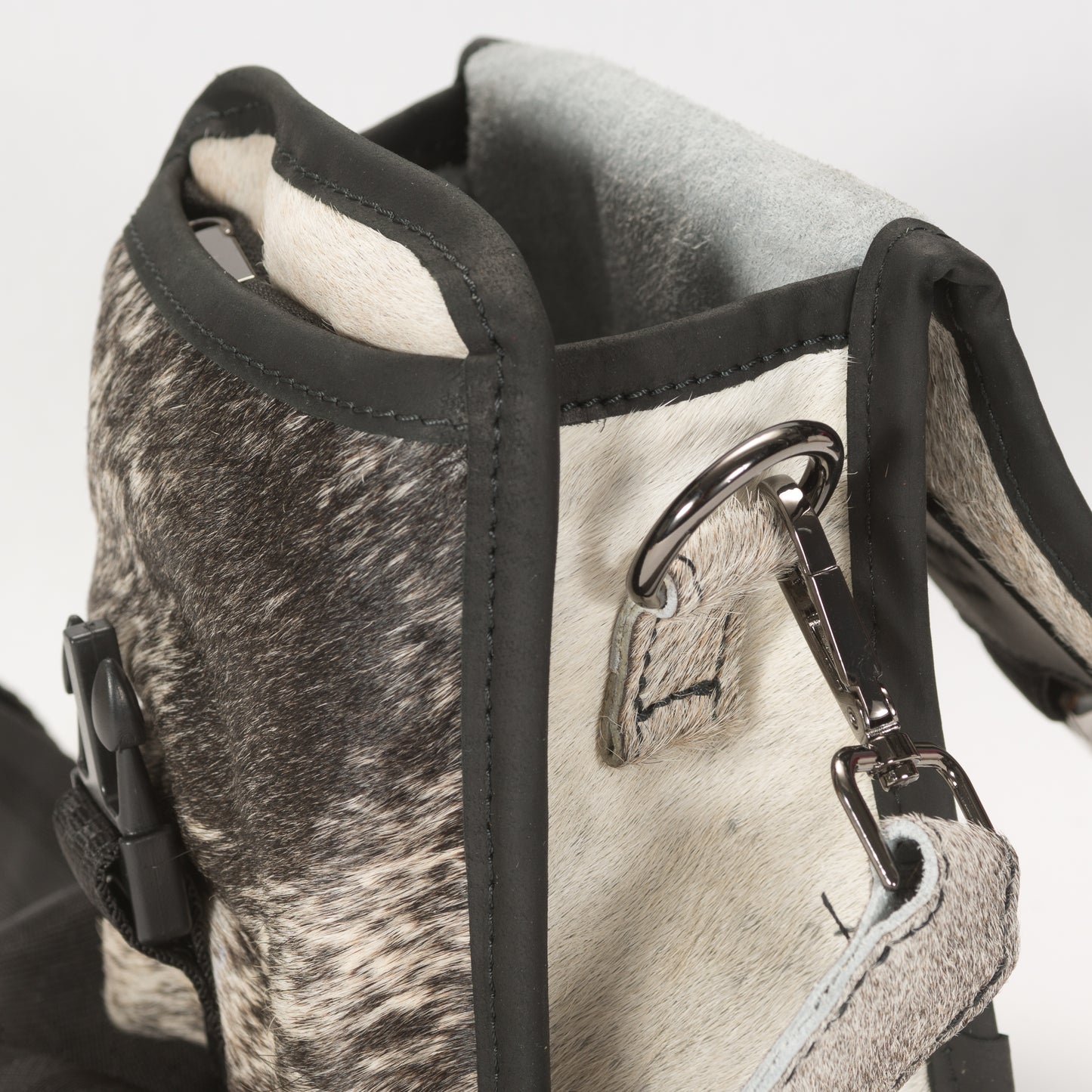 Bandolera Unisex As Glam Exotic Leadher en Piel de Ternera con Pelo Natural