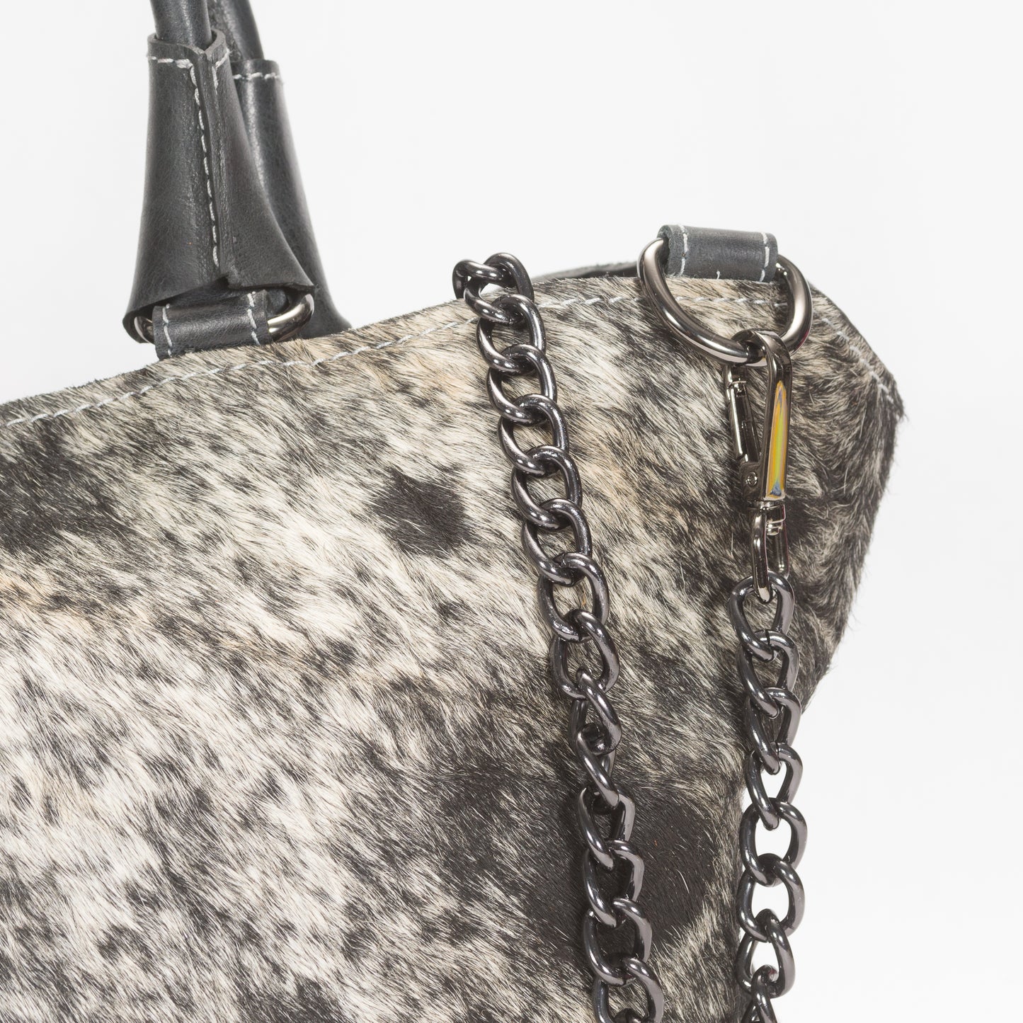 Bolsa Dama As Glam Exotic Leather en piel Ternera con Pelo Natural