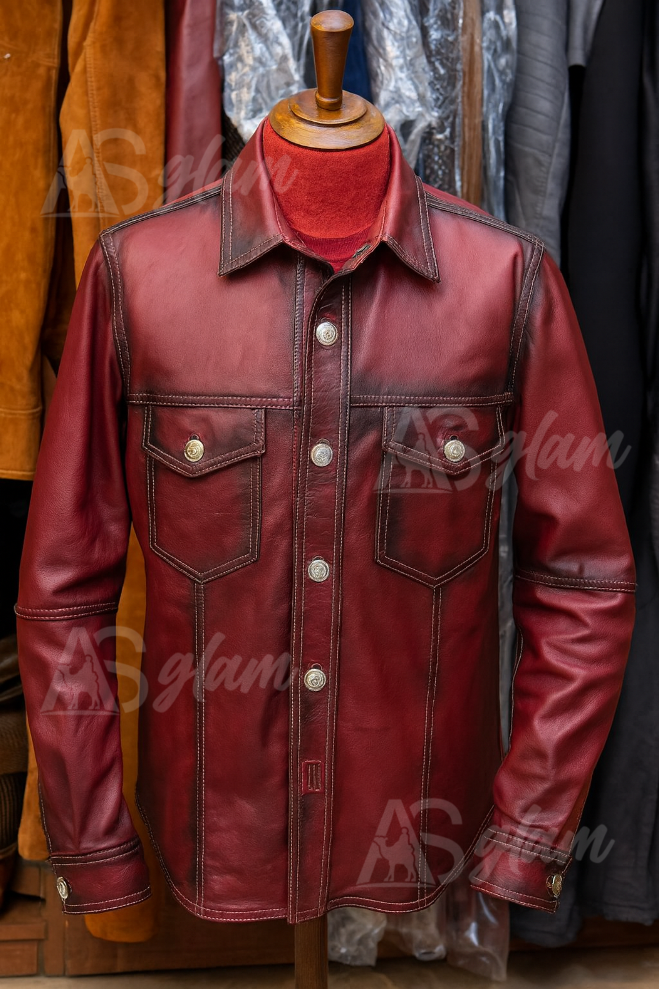 Chacket Mod Clásico en piel de borrego pelibuey