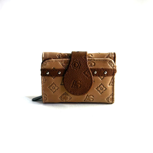 Cartera corta As Glam Exotic Leather en piel de ternera